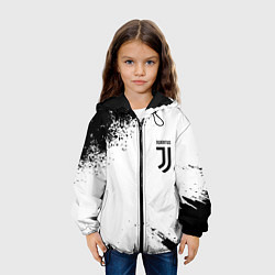 Куртка с капюшоном детская Juventus sport color black, цвет: 3D-черный — фото 2