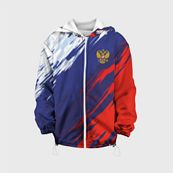 Детская куртка Россия Sport брызги красок триколор