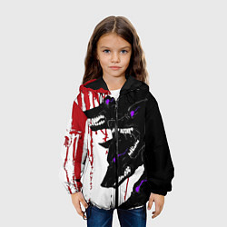 Куртка с капюшоном детская Стая на охоте, цвет: 3D-черный — фото 2