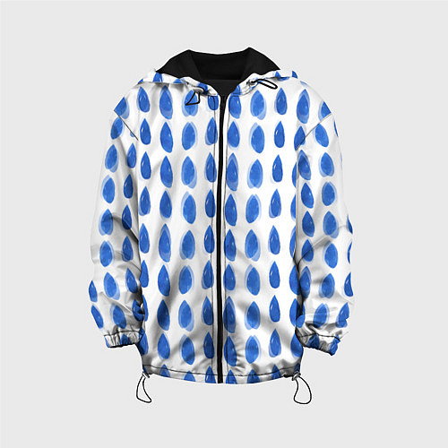 Детская куртка Акварельный дождь / 3D-Черный – фото 1