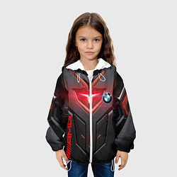 Куртка с капюшоном детская Мотор от BMW, цвет: 3D-белый — фото 2