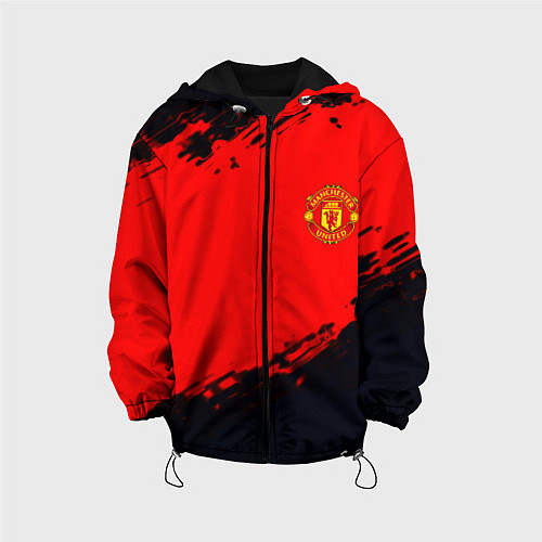 Детская куртка Manchester United colors sport / 3D-Черный – фото 1