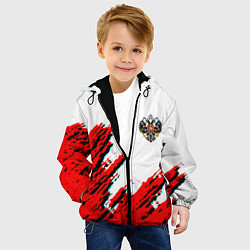 Куртка с капюшоном детская Россия герб империя, цвет: 3D-черный — фото 2