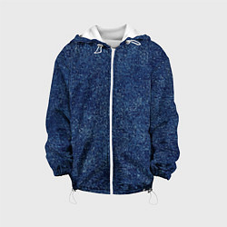 Детская куртка Текстура тёмно-синий мелкие квадраты