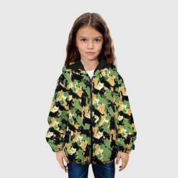 Куртка с капюшоном детская Котофляж, цвет: 3D-черный — фото 2