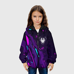 Куртка с капюшоном детская Poppy Playtime neon gaming, цвет: 3D-черный — фото 2