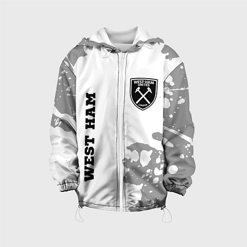 Детская куртка West Ham sport на светлом фоне вертикально / 3D-Белый – фото 1