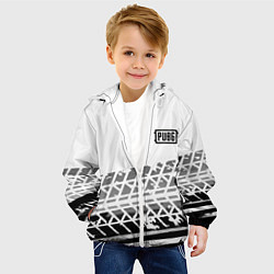Куртка с капюшоном детская PUBG online game, цвет: 3D-белый — фото 2