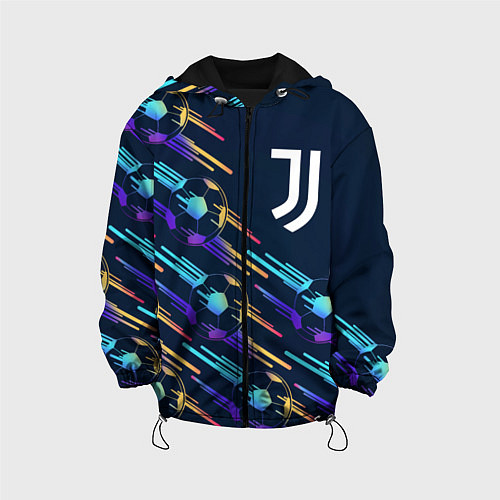 Детская куртка Juventus градиентные мячи / 3D-Черный – фото 1