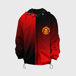 Куртка с капюшоном детская Манчестер Юнайтед градиент спорт, цвет: 3D-черный