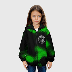 Куртка с капюшоном детская PSG sport halftone, цвет: 3D-черный — фото 2