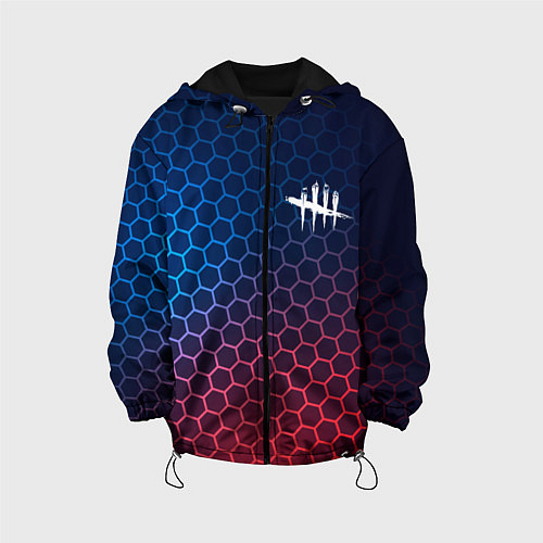 Детская куртка Dead by Daylight неоновые соты / 3D-Черный – фото 1