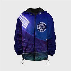 Куртка с капюшоном детская Leicester City ночное поле, цвет: 3D-черный