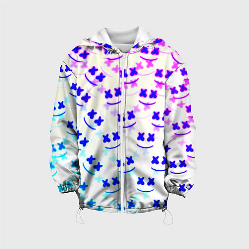 Детская куртка Marshmello pattern neon / 3D-Белый – фото 1