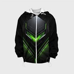 Детская куртка Green and black abstract style