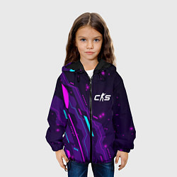 Куртка с капюшоном детская Counter-Strike 2 neon gaming, цвет: 3D-черный — фото 2