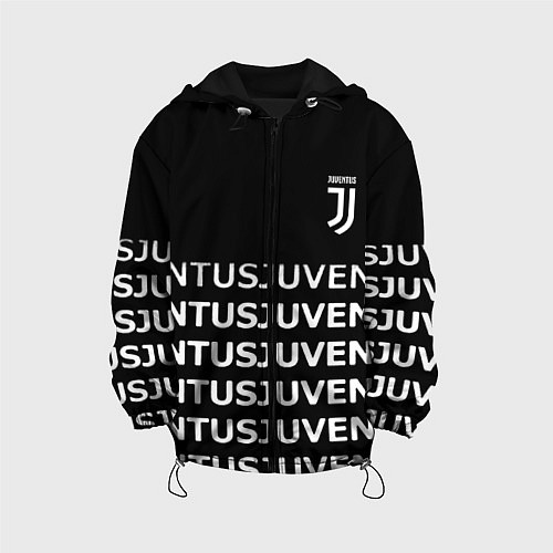 Детская куртка Juventus pattern fc club steel / 3D-Черный – фото 1