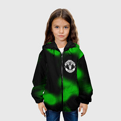 Куртка с капюшоном детская Manchester United sport halftone, цвет: 3D-черный — фото 2