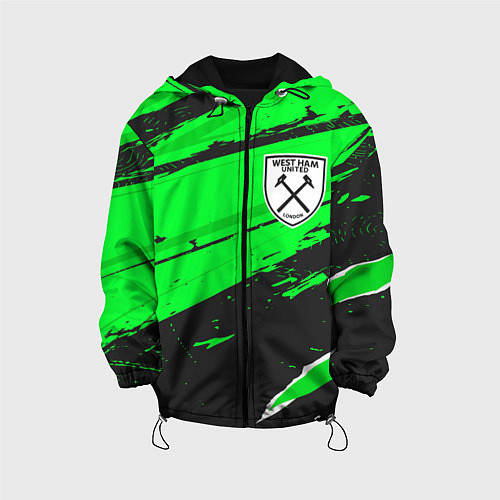 Детская куртка West Ham sport green / 3D-Черный – фото 1
