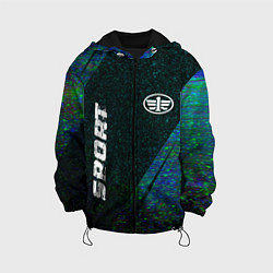 Детская куртка FAW sport glitch blue