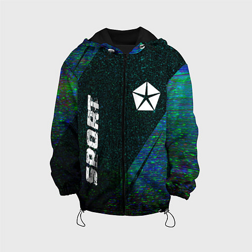Детская куртка Jeep sport glitch blue / 3D-Черный – фото 1