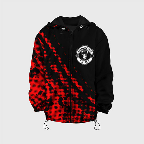 Детская куртка Manchester United sport grunge / 3D-Черный – фото 1