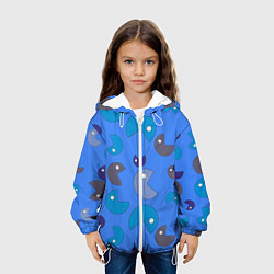 Куртка с капюшоном детская Кусака ПакМан паттерн, цвет: 3D-белый — фото 2