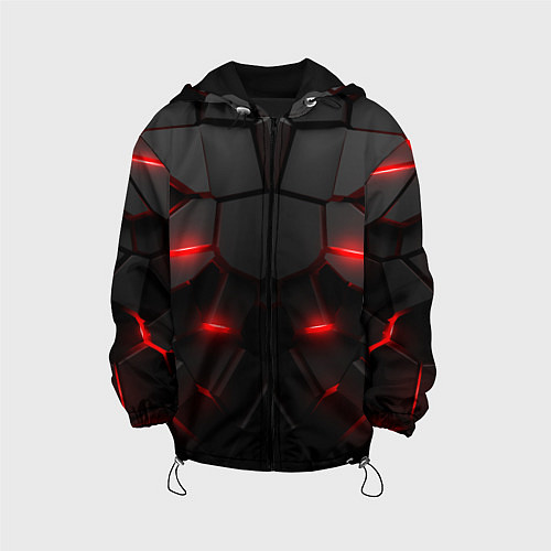 Детская куртка Броня киборга в виде плит с подсветкой / 3D-Черный – фото 1