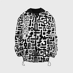 Детская куртка Чёрно-белая глитч инфекция