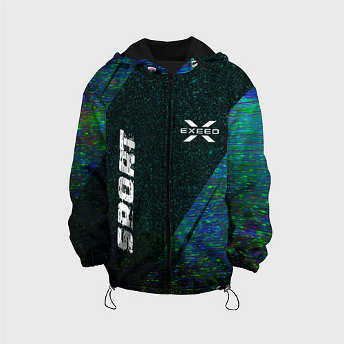 Детская куртка Exeed sport glitch blue / 3D-Черный – фото 1