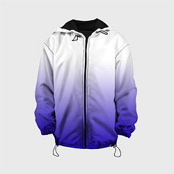 Детская куртка Градиент белый ультрамарин