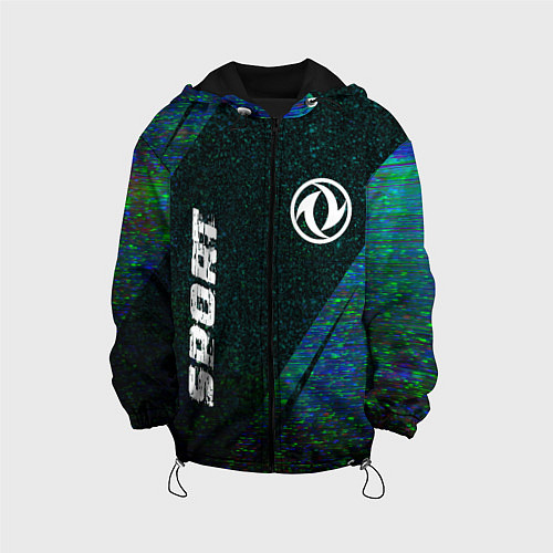 Детская куртка Dongfeng sport glitch blue / 3D-Черный – фото 1