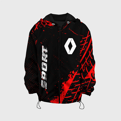 Детская куртка Renault red sport tires / 3D-Черный – фото 1