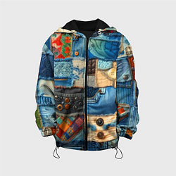 Детская куртка Vanguard denim patchwork - ai art