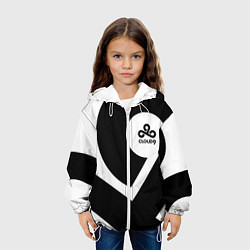 Куртка с капюшоном детская Cloud9 - black and white, цвет: 3D-белый — фото 2