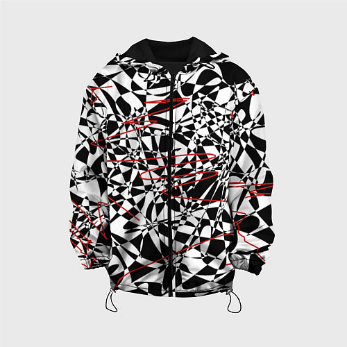 Детская куртка Графика / 3D-Черный – фото 1