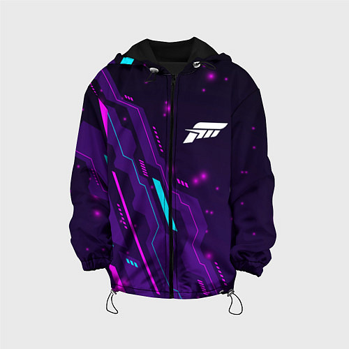 Детская куртка Forza Horizon neon gaming / 3D-Черный – фото 1