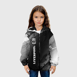 Куртка с капюшоном детская Liverpool sport на темном фоне по-вертикали, цвет: 3D-черный — фото 2