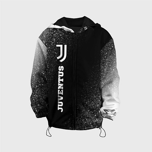 Детская куртка Juventus sport на темном фоне по-вертикали / 3D-Черный – фото 1