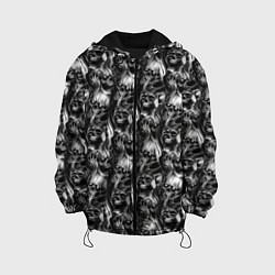 Куртка с капюшоном детская Smoke skulls, цвет: 3D-черный