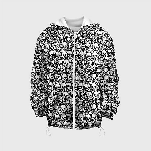 Детская куртка Very much skulls / 3D-Белый – фото 1