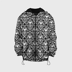 Куртка с капюшоном детская Skull patterns, цвет: 3D-черный