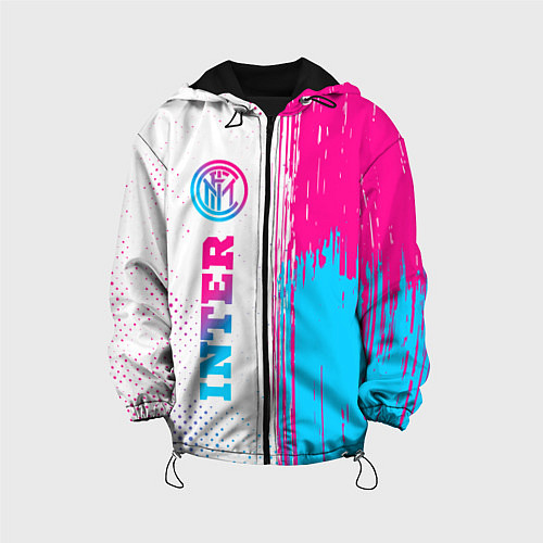 Детская куртка Inter neon gradient style по-вертикали / 3D-Черный – фото 1