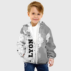 Куртка с капюшоном детская Lyon sport на светлом фоне по-вертикали, цвет: 3D-белый — фото 2