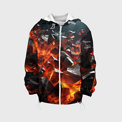 Детская куртка Взрыв камней в красном неоне