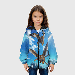 Куртка с капюшоном детская Летающие тигрята, цвет: 3D-черный — фото 2