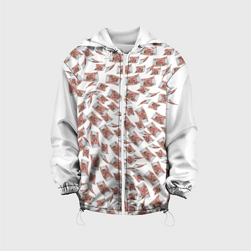 Детская куртка Деньги рубли / 3D-Белый – фото 1