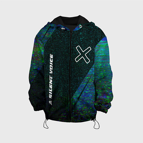 Детская куртка A Silent Voice glitch blue / 3D-Черный – фото 1