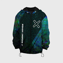 Детская куртка A Silent Voice glitch blue