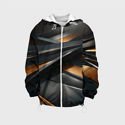 Детская куртка Черная абстракция геометрия